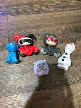 Assorted Kids Action Figure Pack - Blue, Red, Gray, White, Purple
